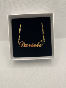 Style 21 Cursive Script Necklace