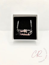 Load image into Gallery viewer, Flower Script Necklace
