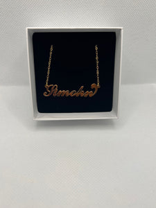 Style 21 Cursive Script Necklace