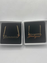 Load image into Gallery viewer, Style 21 Cursive Script Necklace
