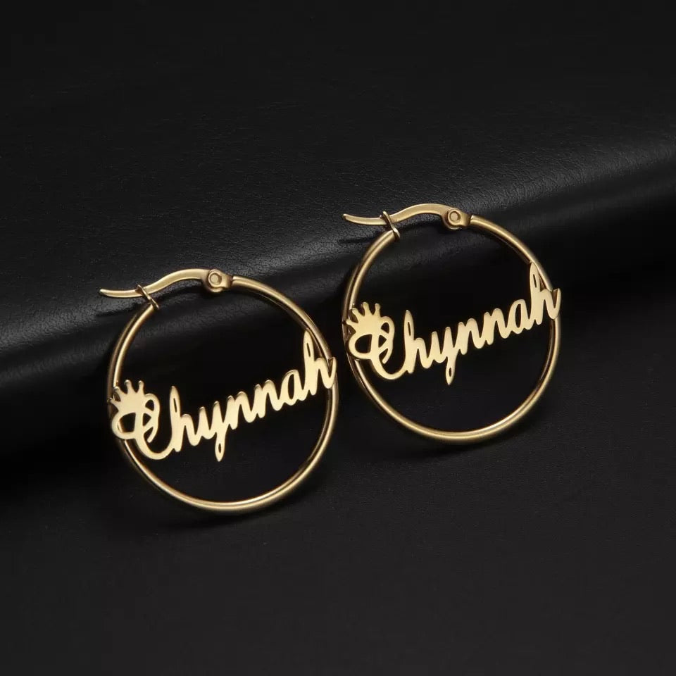 Royalty Hoop Earrings