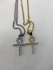 Icy Girl Ankh Necklace