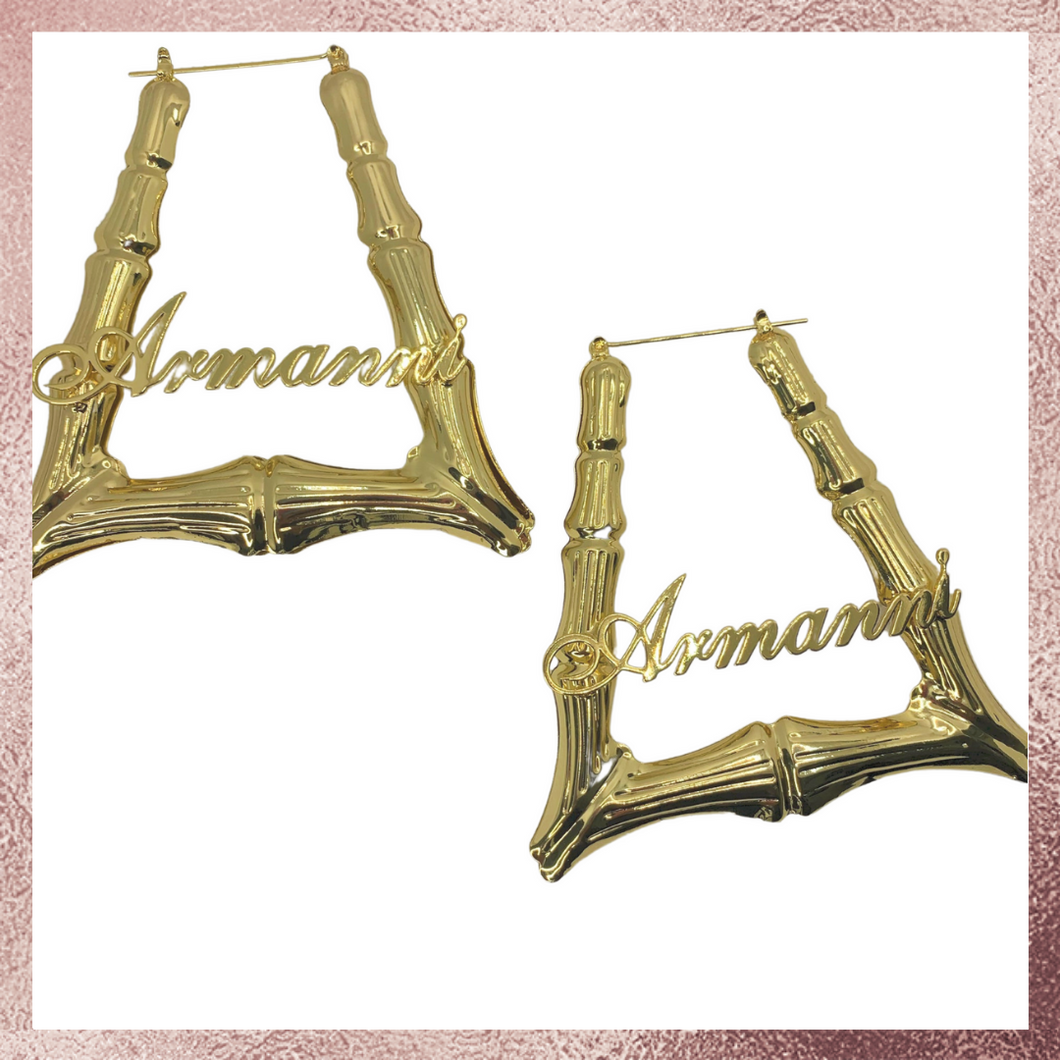 Personalized door deals knocker earrings